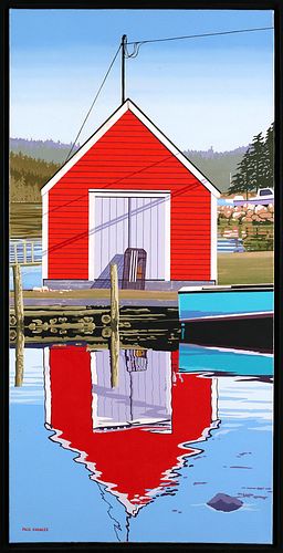 RED BOAT HOUSE by Paul Knowles