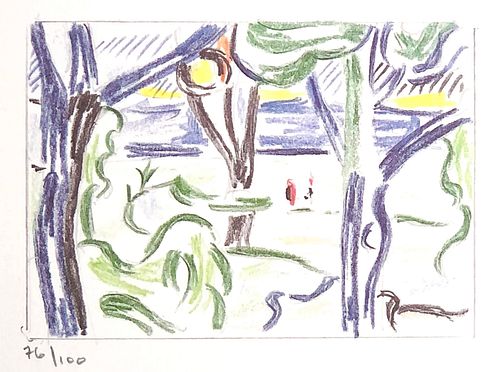 Roy Lichtenstein - Landscape with Figures