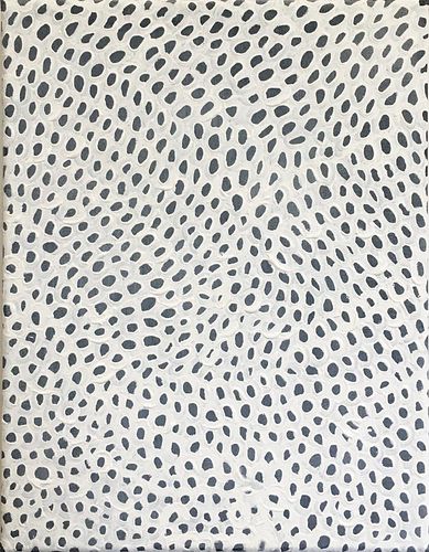 Jean Desert (In the Style of Yayoi Kusama) - Infinity Nets Study with White Velatura