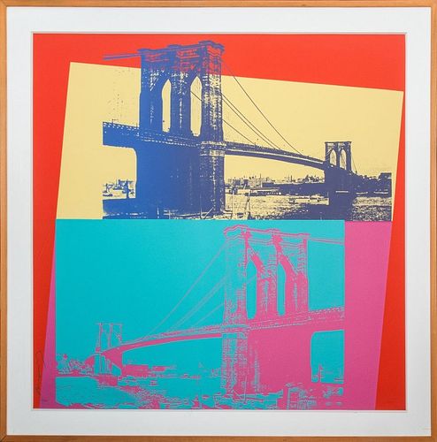 Andy Warhol "Brooklyn Bridge" Screenprint, 1983