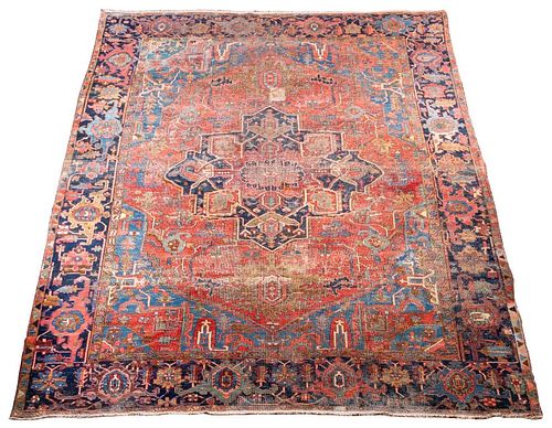 Persian Heriz Carpet, 18th C., 16' 11.5" x 11' 9"