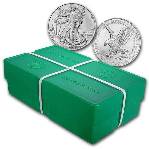 Mint Sealed Strapped 2024 American Silver Eagle Monster Box (500-coins)