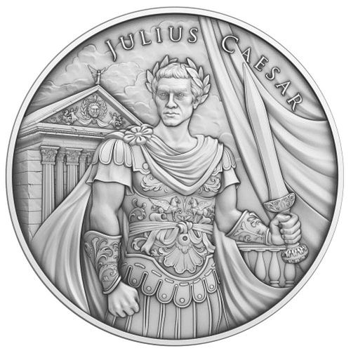 (500-coins) Julius Caesar Design 1 ozt .999 Silver