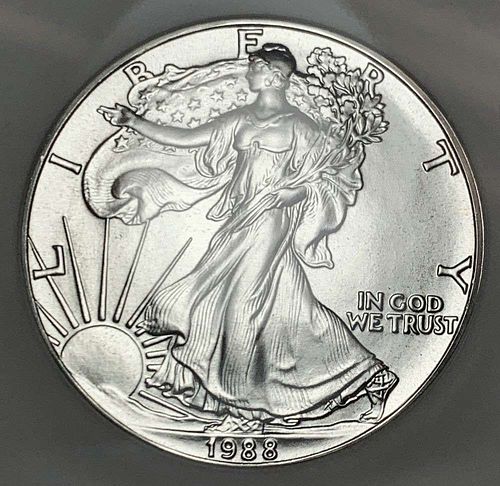 1988 American Silver Eagle NGC MS69