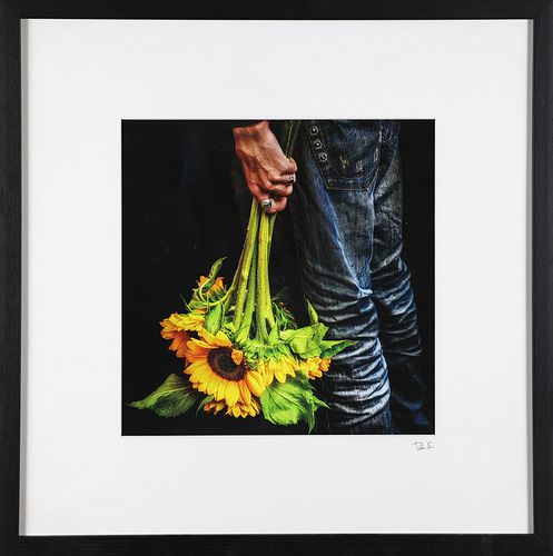 SUNFLOWERS AND JEANS by Peter Simon