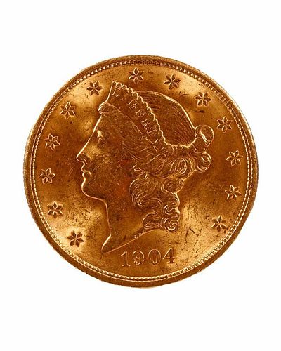 1904 Liberty Head $20 Dollar Gold Coin