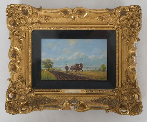 Oil on Board, 19th Century, M. Lechner 