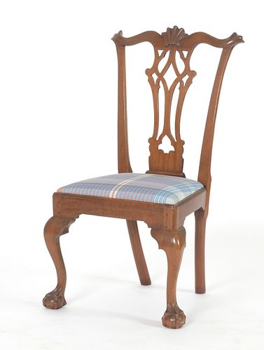 Philadelphia Chippendale Carved Mahogany Side Chair