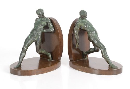 A Pair of Bookends After Max Le Verrier