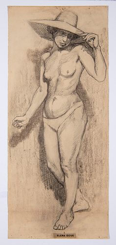 Elena Izcue, Estudio de desnudo femenino (Ca. 1924)