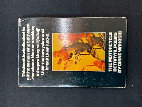 The Motorcycle Betrayal Poems by Diane Wakoski 1st Touchstone Edition, 1972