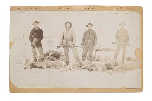 Ca. 1880's Montana Territory Hunting Photograph