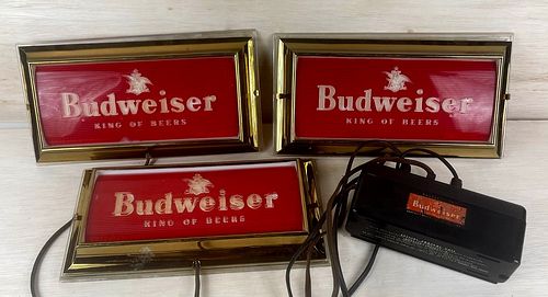 1940 Budweiser Beer 3-Light Set #42 St. Louis Missouri