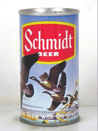 1969 Schmidt Beer (C460) (Canadian Geese) 12oz SCH7c/08 Ring Top Can Saint Paul Minnesota