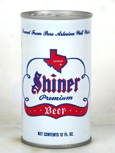 1974 Shiner Premium Beer 12oz T124-24 Ring Top Can Shiner Texas