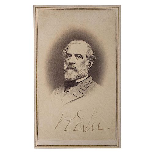 Robert E. Lee & Family, Exceptional Archive Featuring CDVs Signed by Robert and G.W. Custis Lee, Plus Mary Custis Lee Signed 