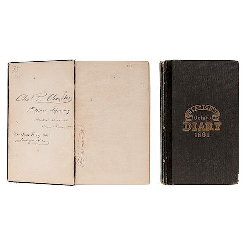 Major Charles P. Chandler, 1st Massachusetts Infantry, Two Civil War Diaries incl. First Battle of Bull Run and Siege of York