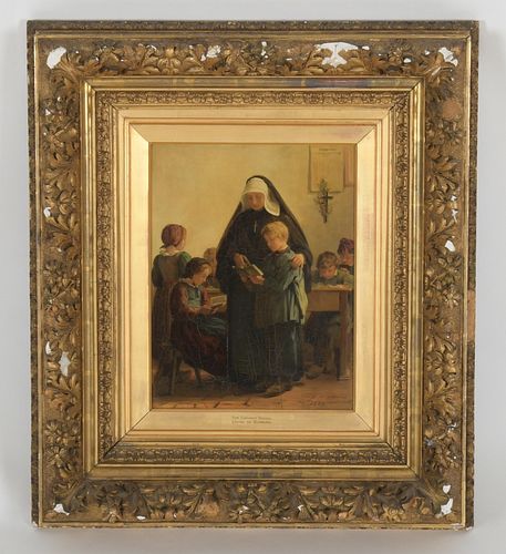 Louise Eudes de Guimard (1827 - 1904) Oil on Panel 