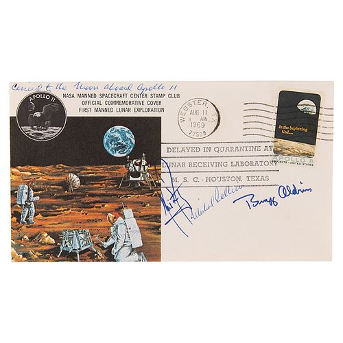 Apollo 11 Flown Crew-Signed &#39;Type 1&#39; Cover
