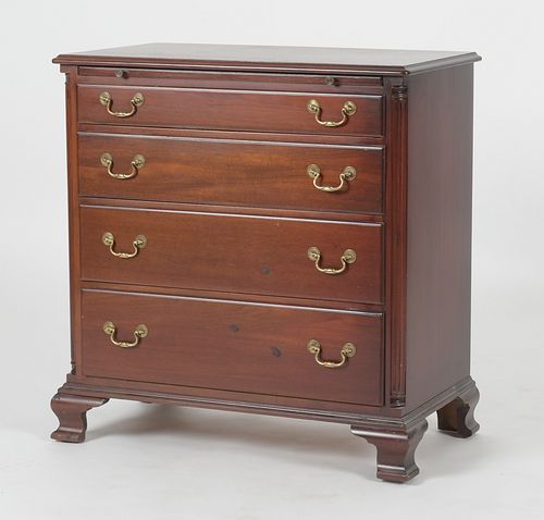 Chippendale Style Mahogany Chest of Drawers, 20th Century