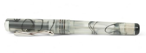 Visconti (Italian) Ca. 1990, "Limited Edition, Voyager Clear Demonstrator Fountain Pen", L 5.5"