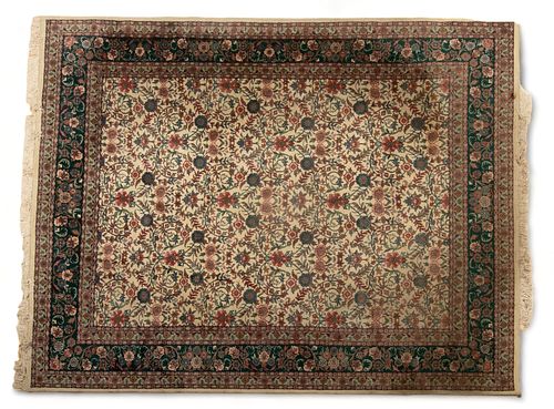 Pakistan Wool Area Carpet Ca. 1980, W 8" L 10"