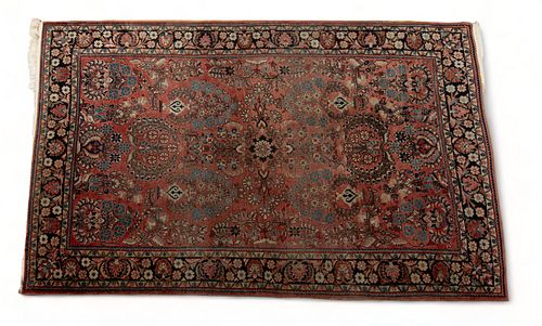 Persian Hand Woven Wool Oriental Rug Ca. 1910-1920, W 4' 3'' L 6' 9''