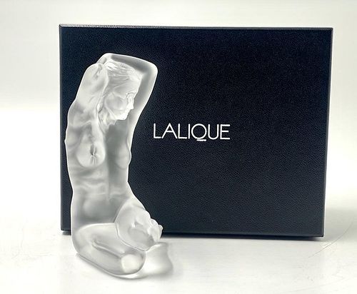 Petite Nue Flora, A Lalique Crystal Figurine, Signed, Boxed