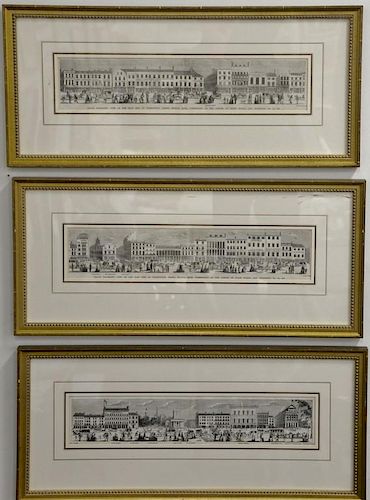 Set of twelve Harper's Weekly and miscellaneous prints, mostly Massachusetts and Boston. sight size 4 1/2" x 20 1/2" to 10" x