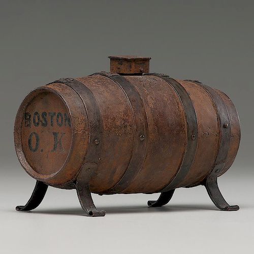 William Henry Harrison, 1840 Campaign Hard Cider Barrel Bank