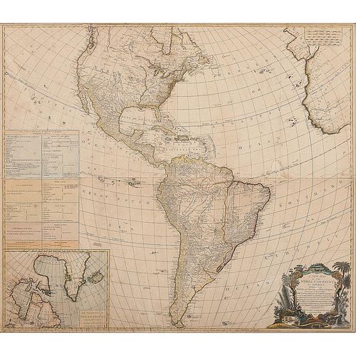 New Map of the Whole Continent of America, Divided Into North and South and West Indies, 1794