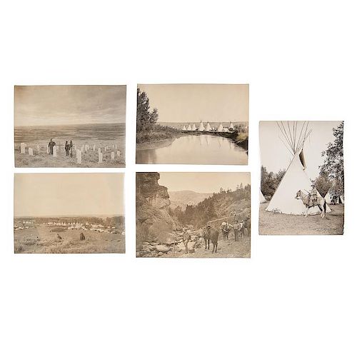 J. Bartlett Rich, Little Bighorn & Crow Reservation Photographs, Lot of Ten