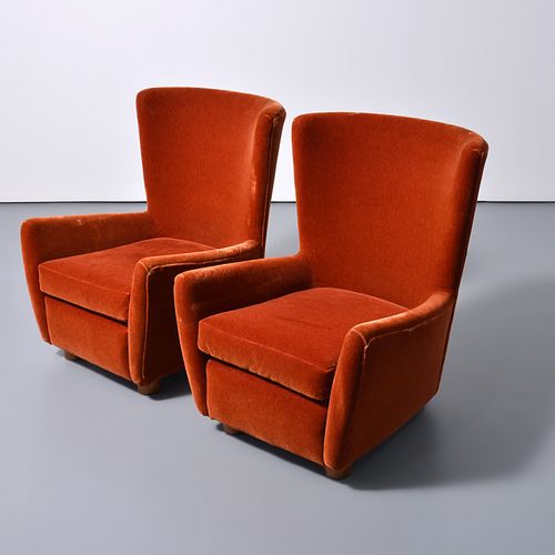 Pair of Jean Royere COPENHAGUE Lounge Chairs