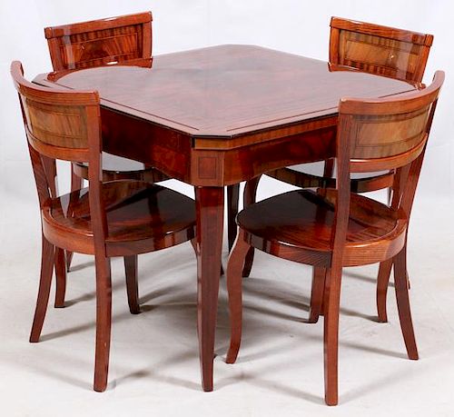 GAME TABLE W/ 4 CHAIRS
