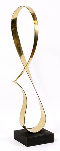 ASCRIBED TO BILL KEATING FREE FORM BRASS SCULPTURE