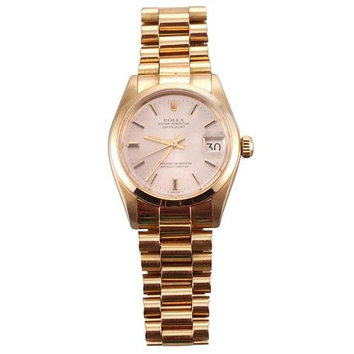 Rolex Datejust 18k Gold Midsize Watch 6824