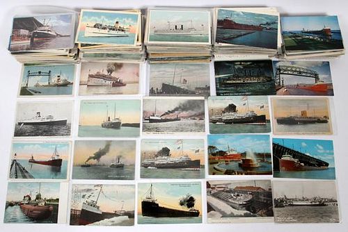 NAUTICAL THEMED POST CARDS LATE 19TH & 20TH C. 200+