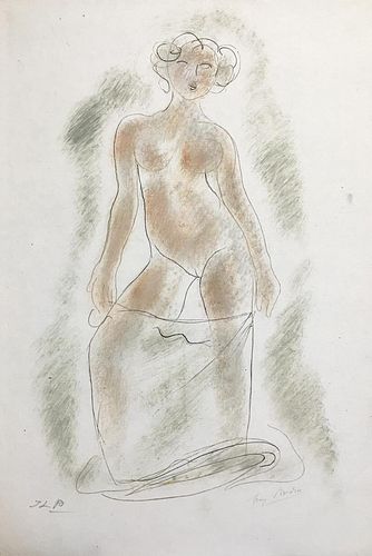 Auguste Rodin - Untitled VI from Elegies Amoureuses d'Ovide