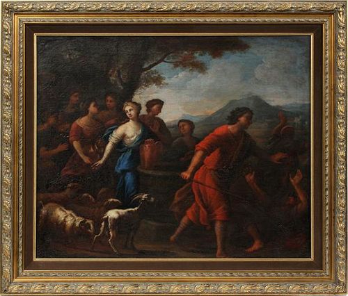 NEOCLASSICAL STYLE EUROPEAN OIL ON CANVAS