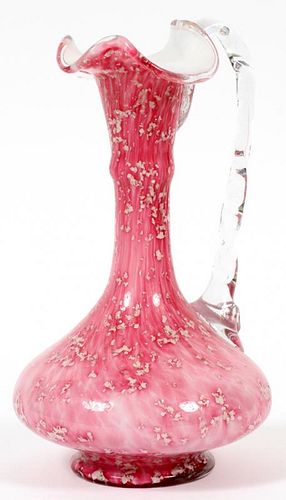 VICTORIAN GLASS EWER C. 1870