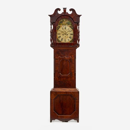  William Helliwell (Leeds) Mahogany Tallcase Clock (19th c.)