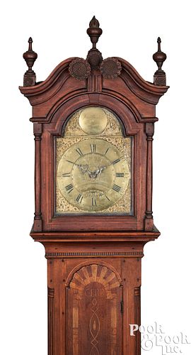 Important Philadelphia Chippendale tall case clock