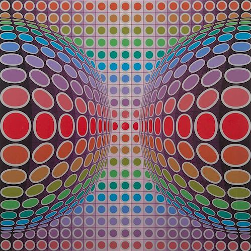 VICTOR VASARELY, (Hungarian/French 1906-1997), Dyss