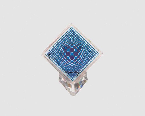 VICTOR VASARELY, (Hungarian/French, 1906-1997), Oltar Zoelo - Multi Wave Cube