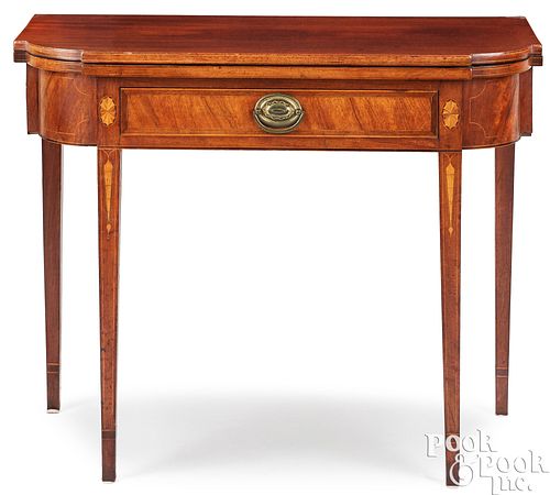 Rare Rhode Island Hepplewhite mahogany desk