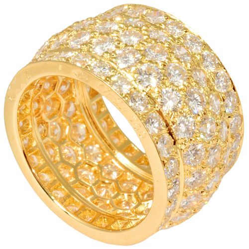 CARTIER NIGERIA DIAMOND 18K YELLOW GOLD RING