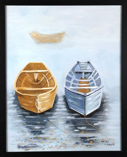 FOGGY BOATS by Cathy Grieve
