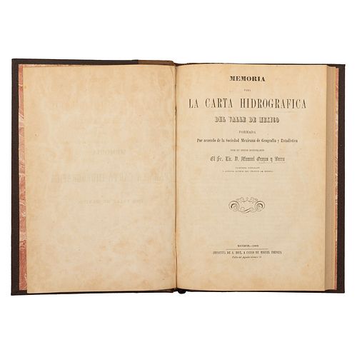 Orozco y Berra, Manuel. Memoria para la Carta Hidrográfica del Valle de México. México, 1864.