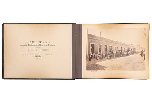 BRIQUET, ABEL. COMPAÑÍA MANUFACTURERA DEL CIGARRO EL BUEN TONO S. A. MÉXICO, Ca. 1910. 20 fotografías albúminas.