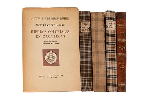 OBRAS SOBRE DISEÑO ARTESANAL. a) Cervantes, Enrique A. Loza Blanca y Azulejos de Puebla. México, 1930. 303 p. Tomo primero...